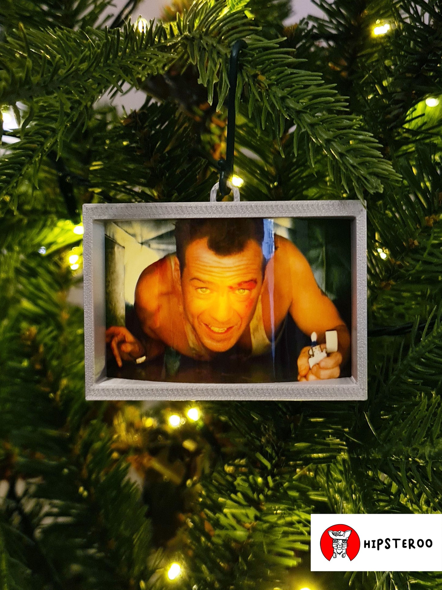 Die Hard Christmas Tree Decoration (Backlit Version) - Vent Scene Bauble