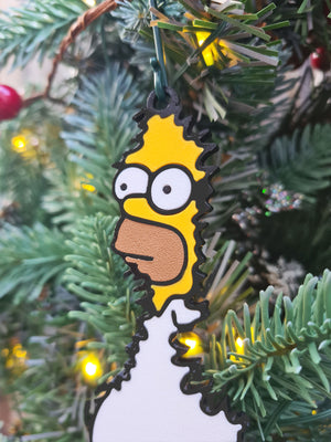 Homer Simpson Hanging Christmas Tree Bauble - The Simpsons Tree Decoration