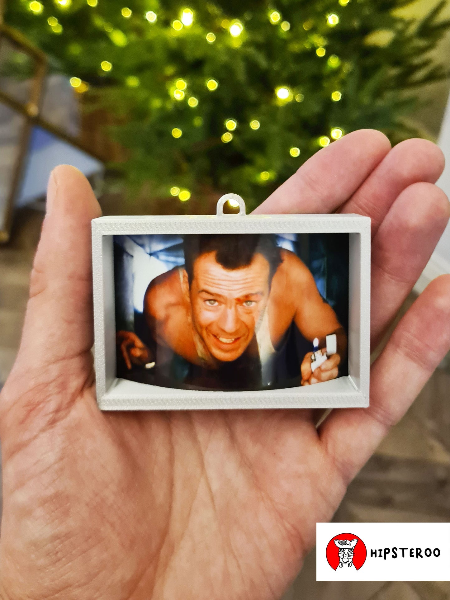 Die Hard Christmas Tree Decoration (Backlit Version) - Vent Scene Bauble