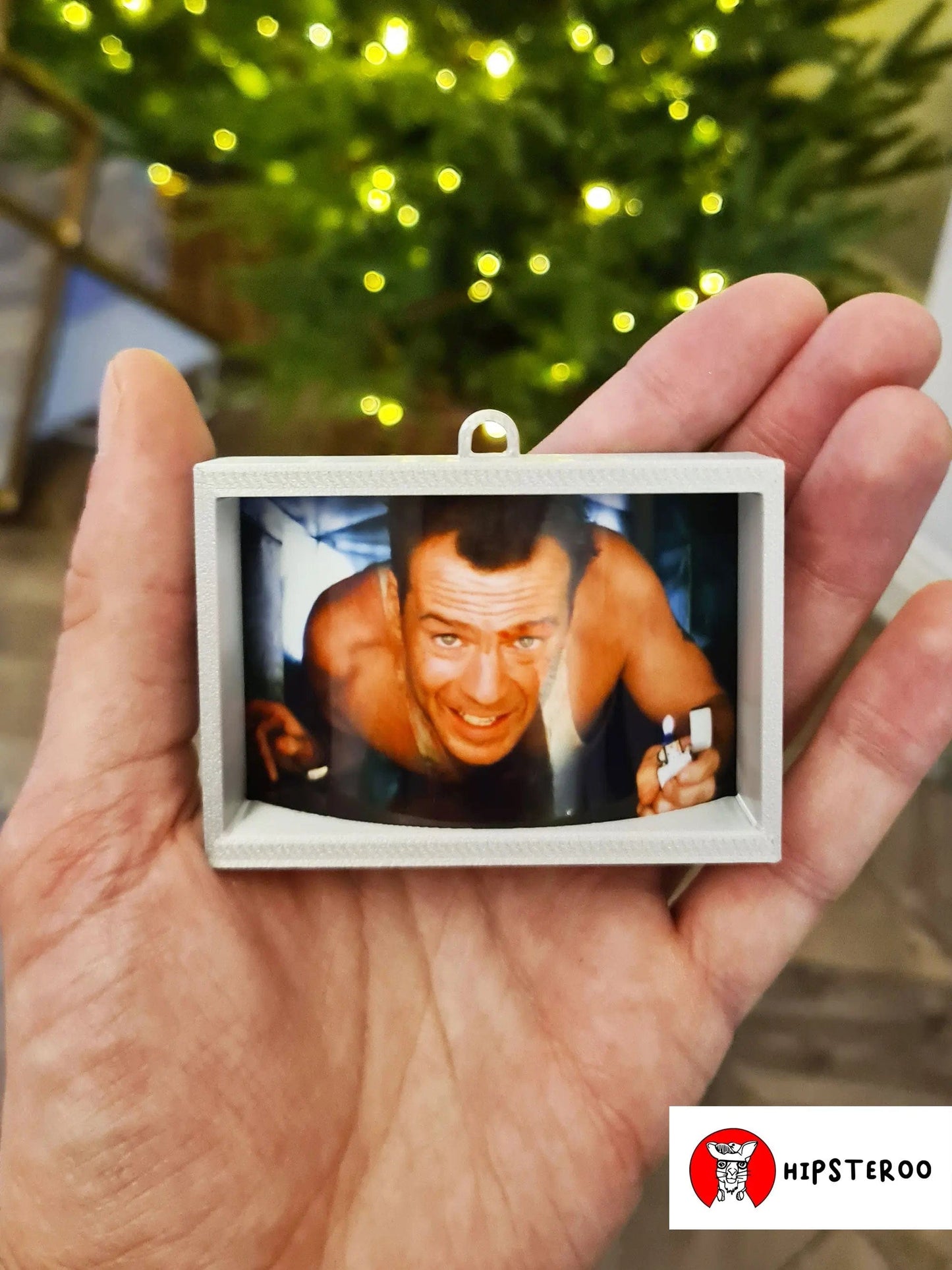 Die Hard Christmas Tree Decoration (Backlit Version) - Vent Scene Bauble