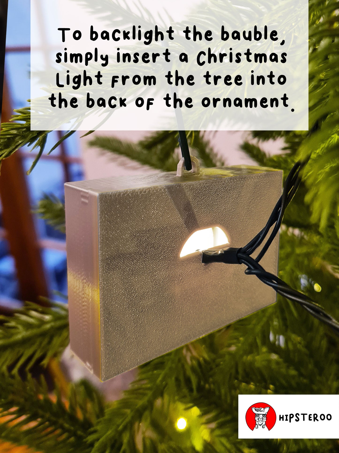 Die Hard Christmas Tree Decoration (Backlit Version) - Vent Scene Bauble
