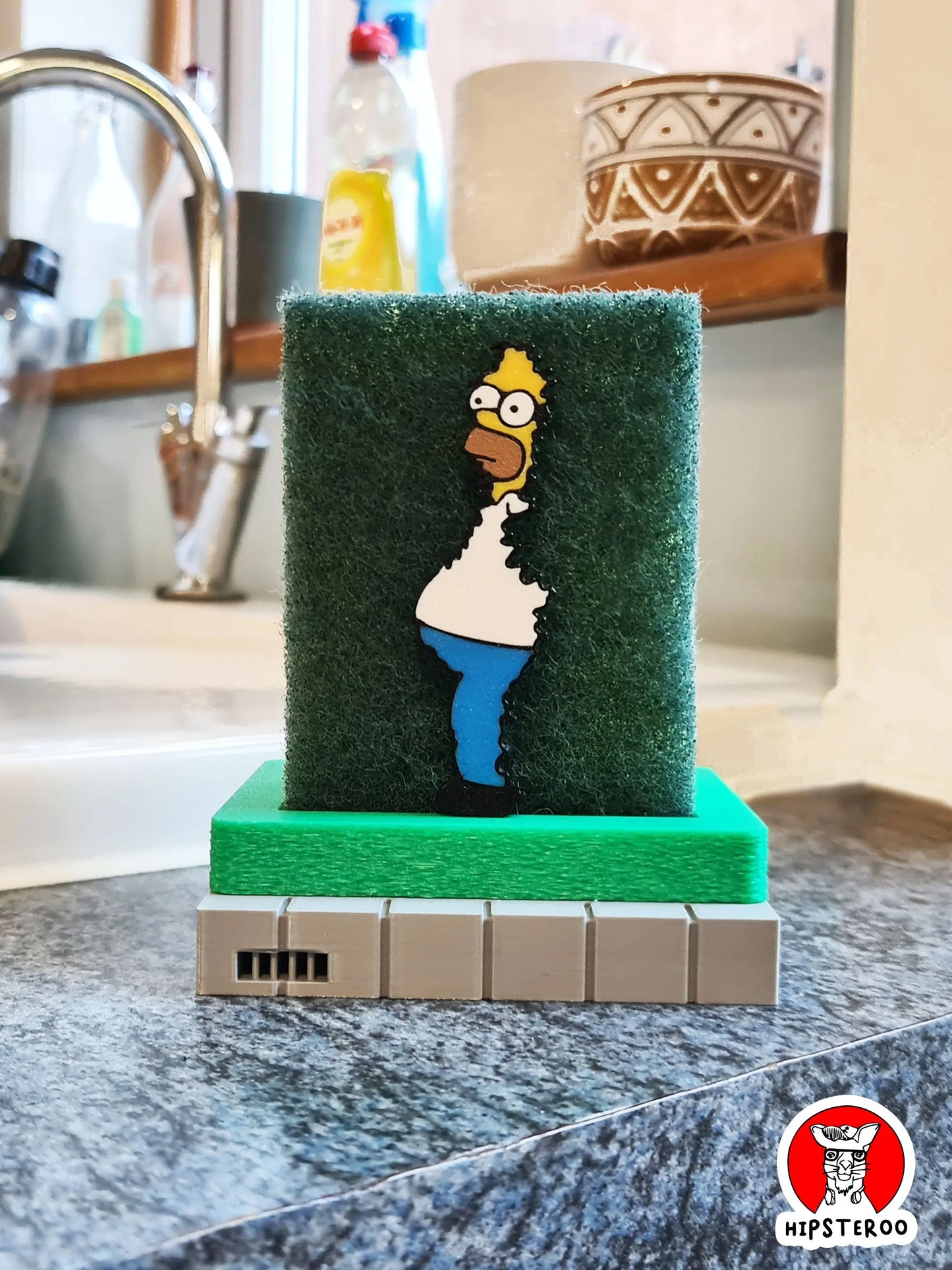 Homer Simpson Sponge Holder - The Simpsons Bush Meme Gift (SEE DESCIPTION)