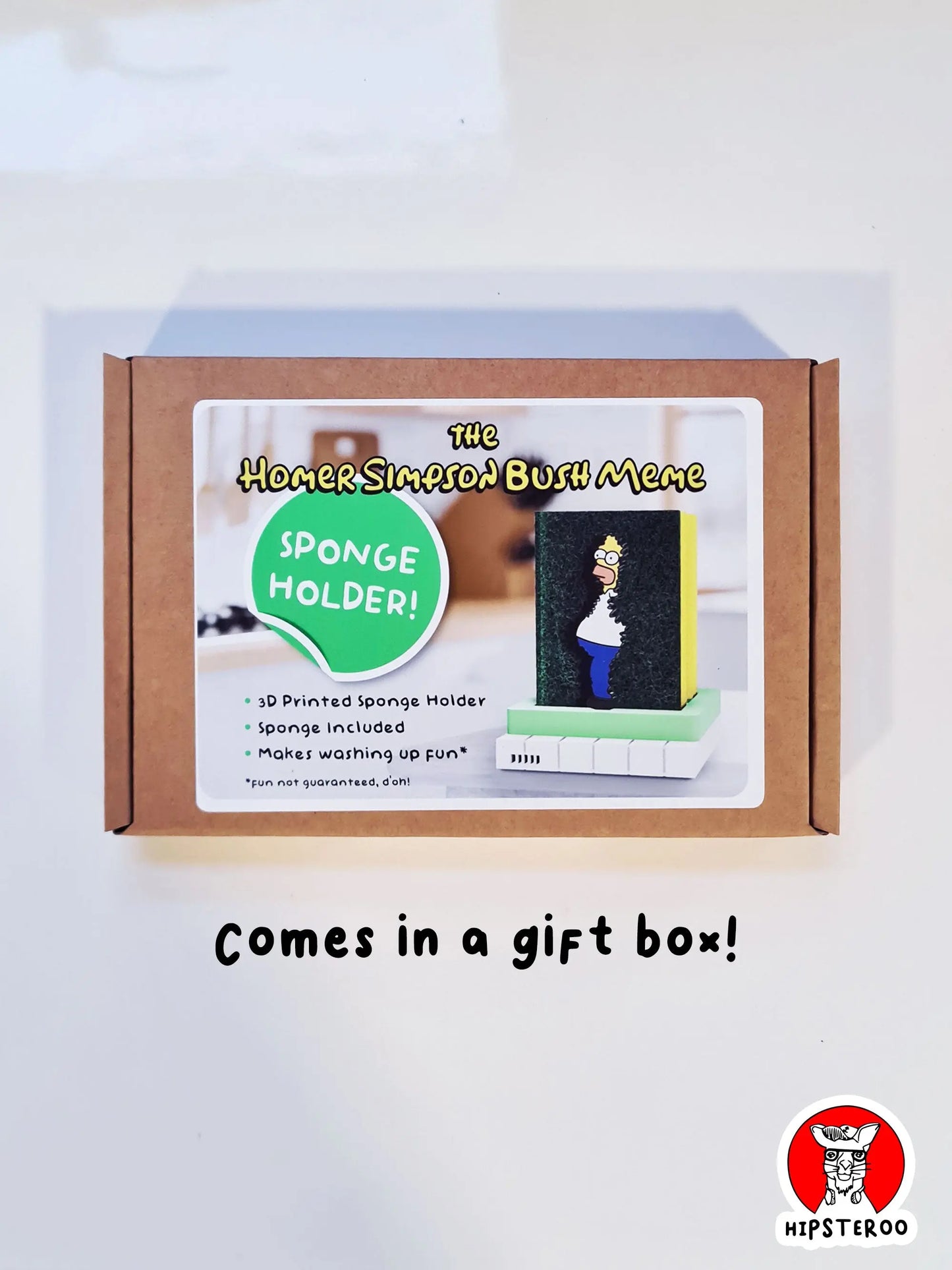 Homer Simpson Sponge Holder - The Simpsons Bush Meme Gift (SEE DESCIPTION)