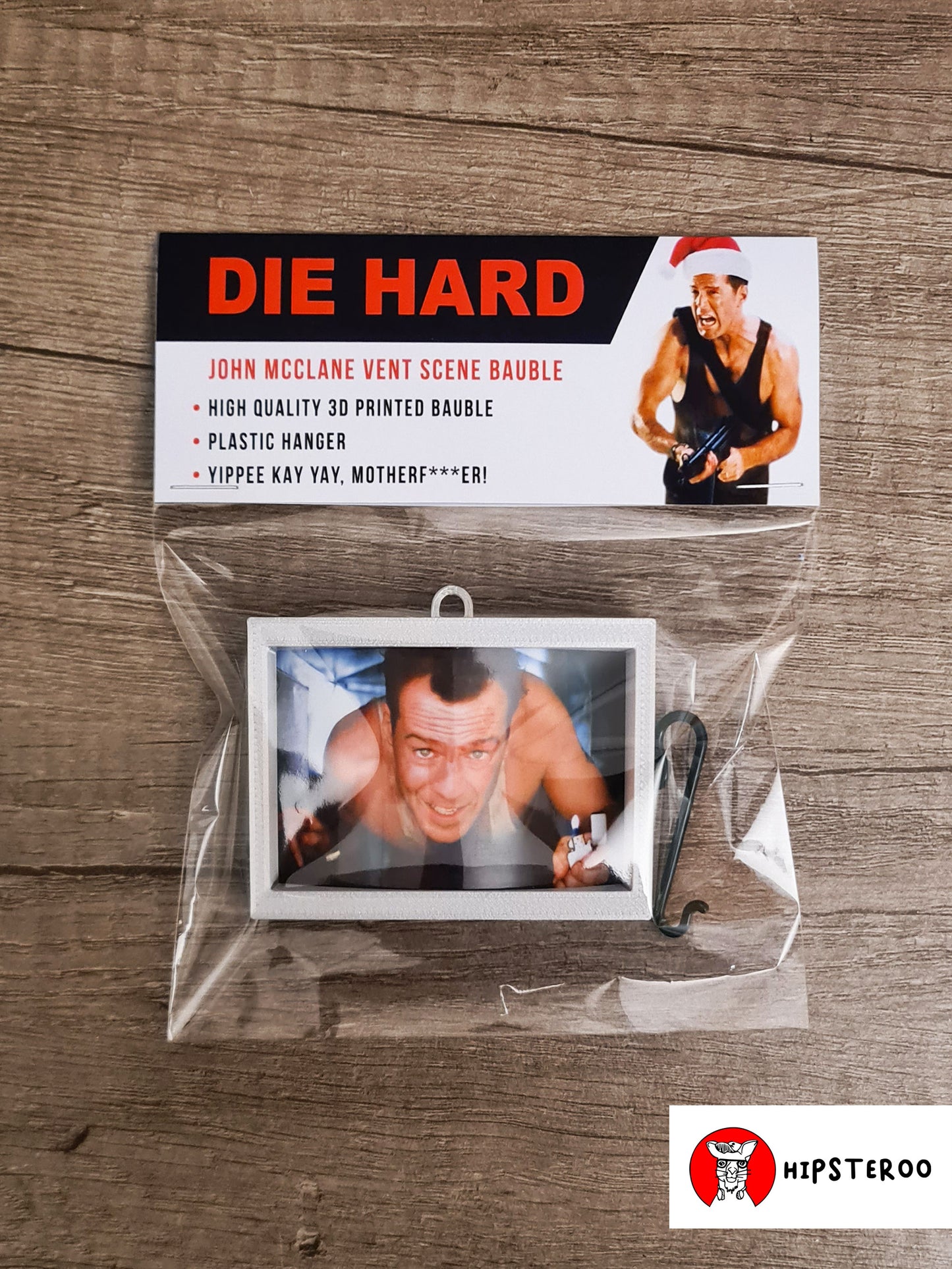 Die Hard Christmas Tree Decoration (Backlit Version) - Vent Scene Bauble