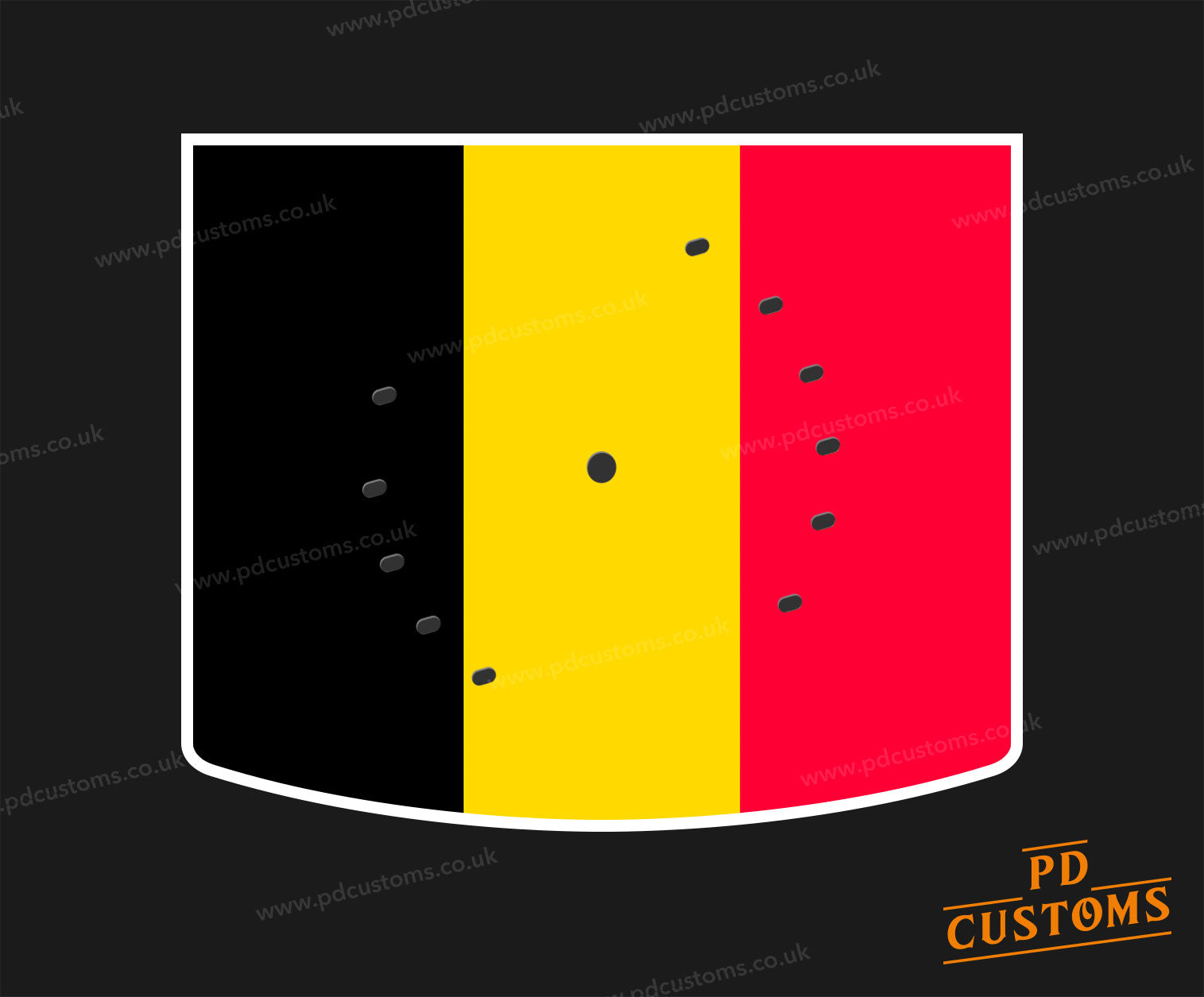 Belgian Flag Vlag van Belgie Perfect Draft Pro Drip Tray