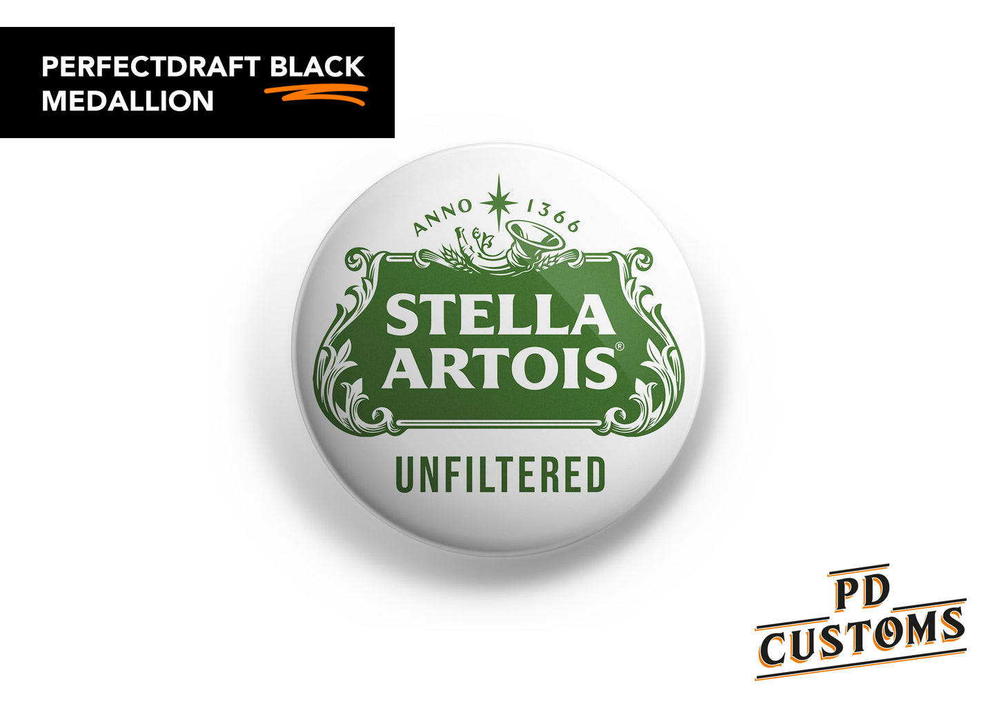 Stella Artois Unfiltered Perfect Draft Black Medallion