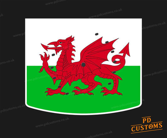 Welsh Flag Perfect Draft Pro Drip Tray P D Customs