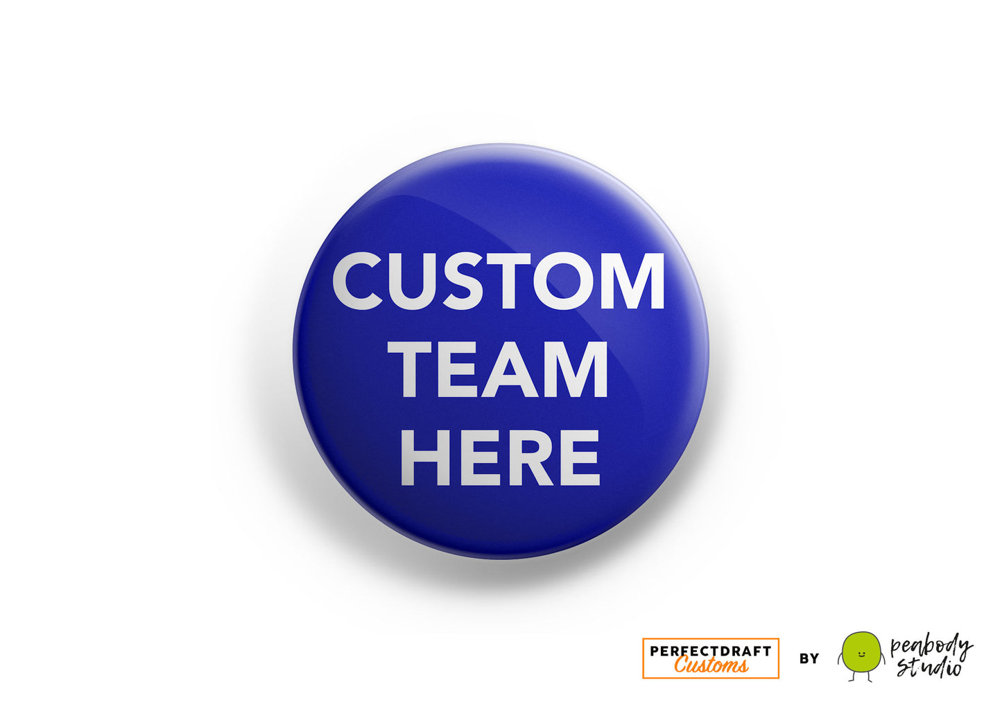 Custom Football Team Perfect Draft Medallion Magnet