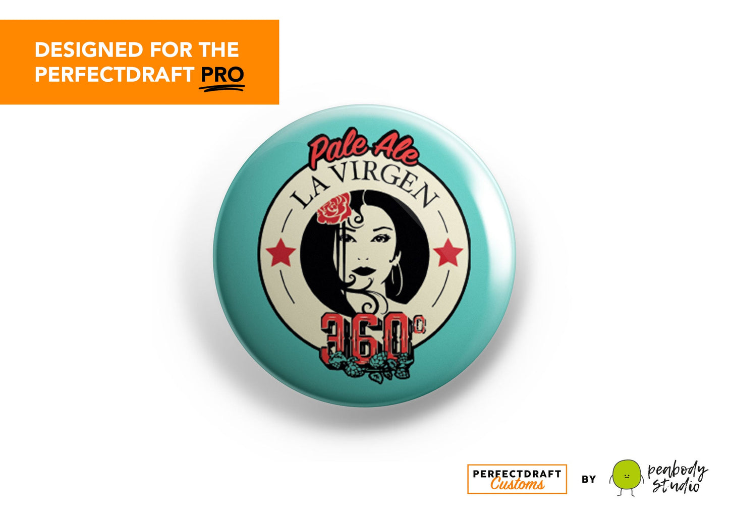 Cervezas La Virgen 360 Perfect Draft Pro Medallion