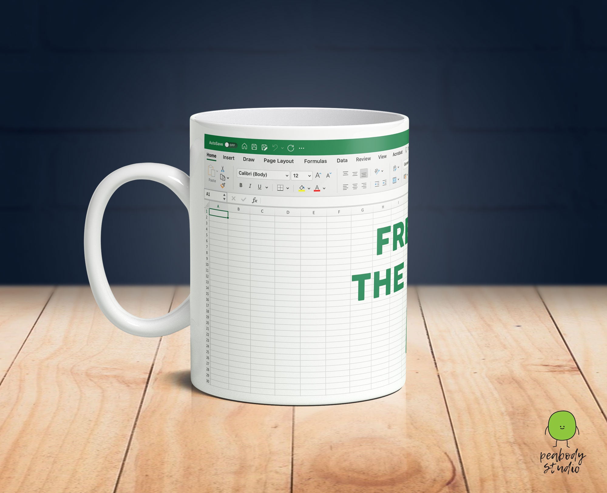 Freak in the Sheets Funny Excel Mug for Secret Santa Christmas Gift