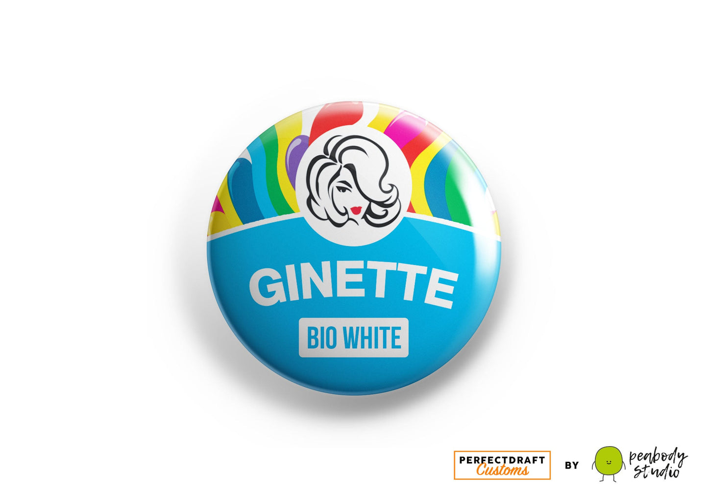 Ginette Bio White Perfect Draft Medallion Magnet