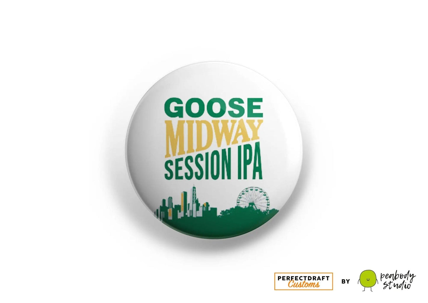 Goose Midway (Goose Island) Perfect Draft Medallion Magnet | P D Customs