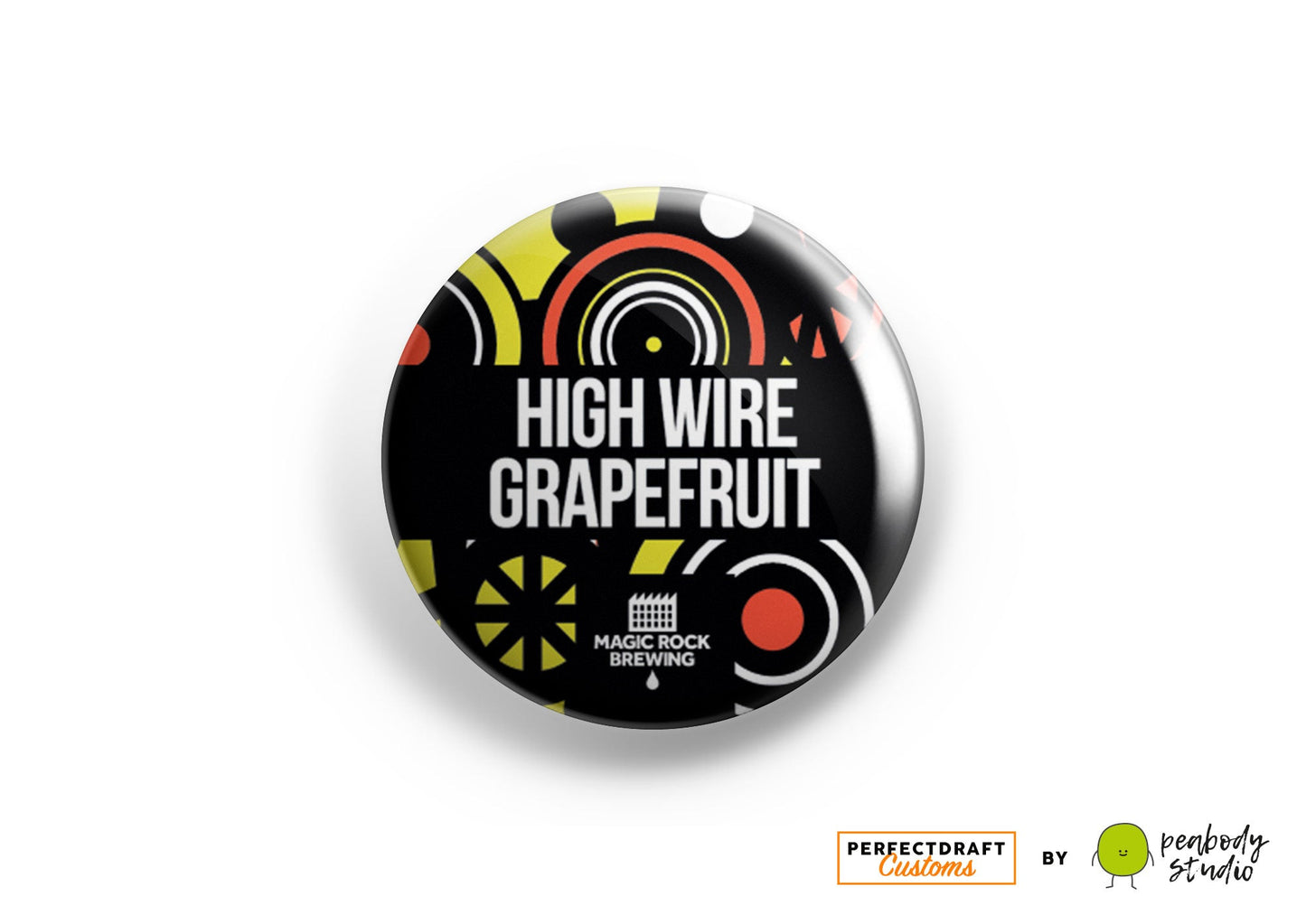 Highwire Grapefruit (Magic Rock) Perfect Draft Medallion Magnet