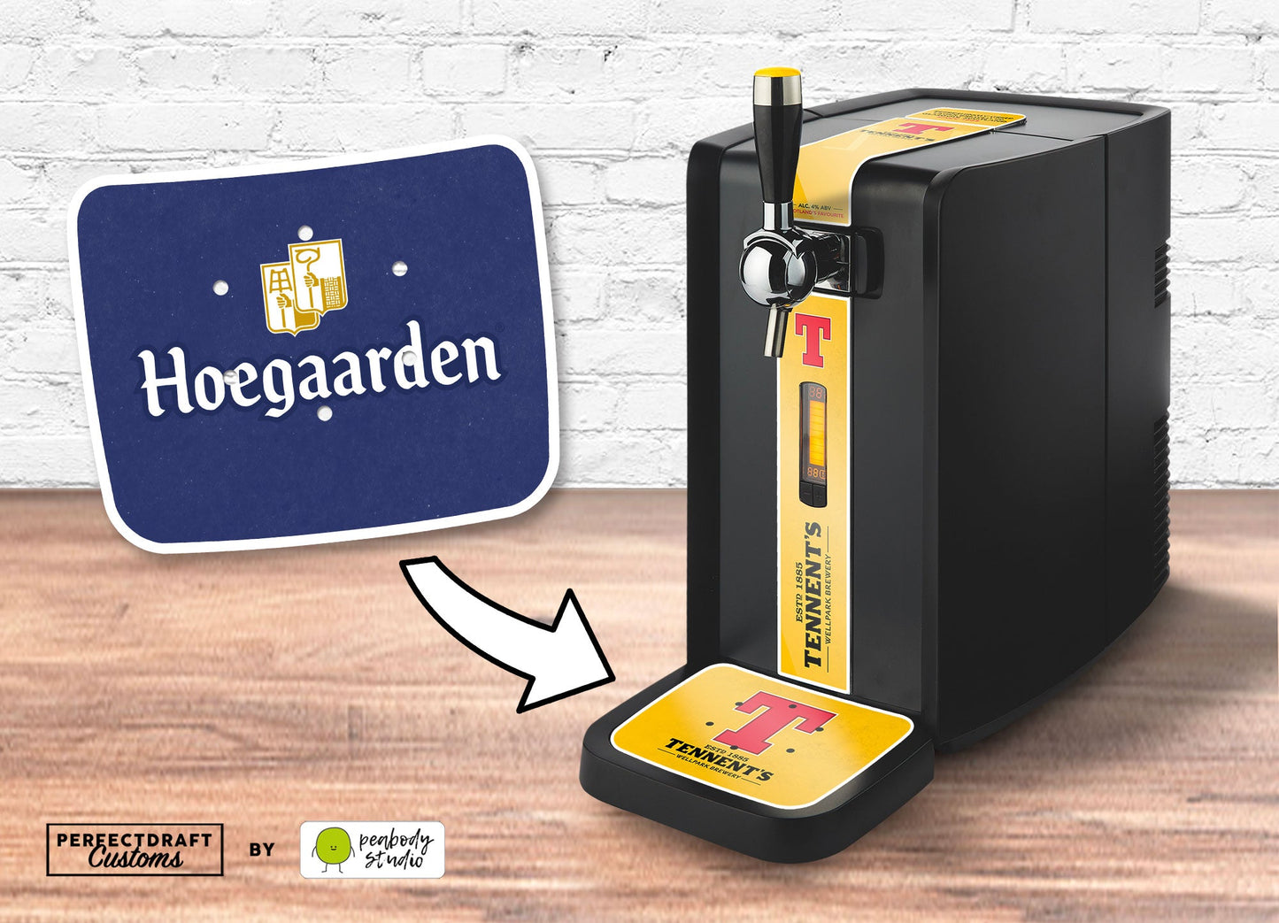 Hoegaarden Perfect Draft Drip Tray (Blue Design)