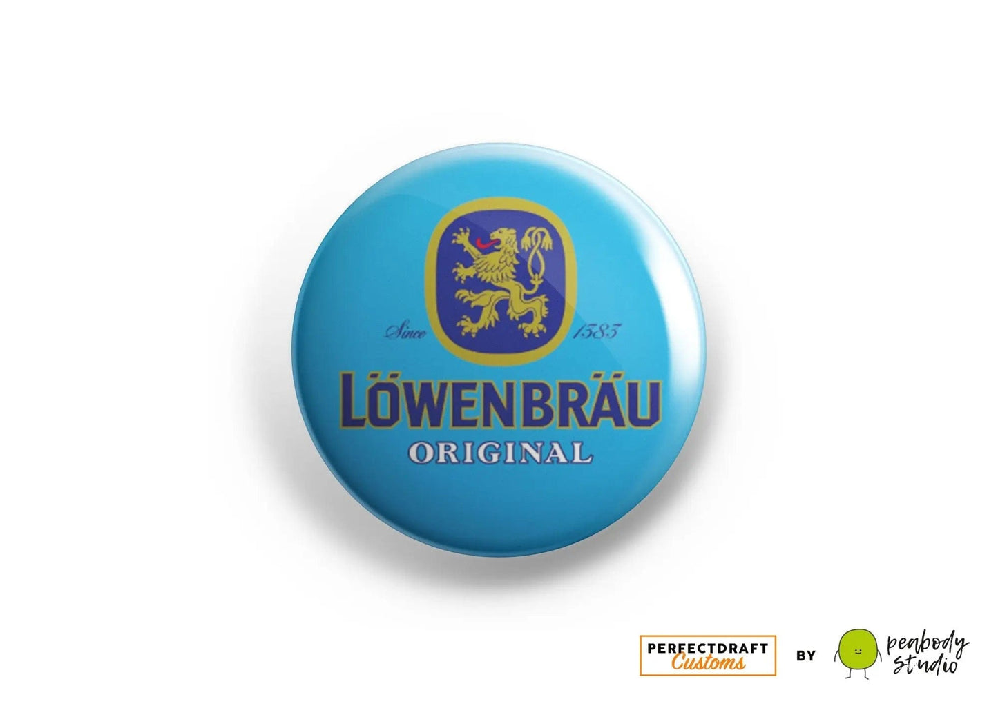 Lowenbrau Perfect Draft Medallion Magnet | P D Customs