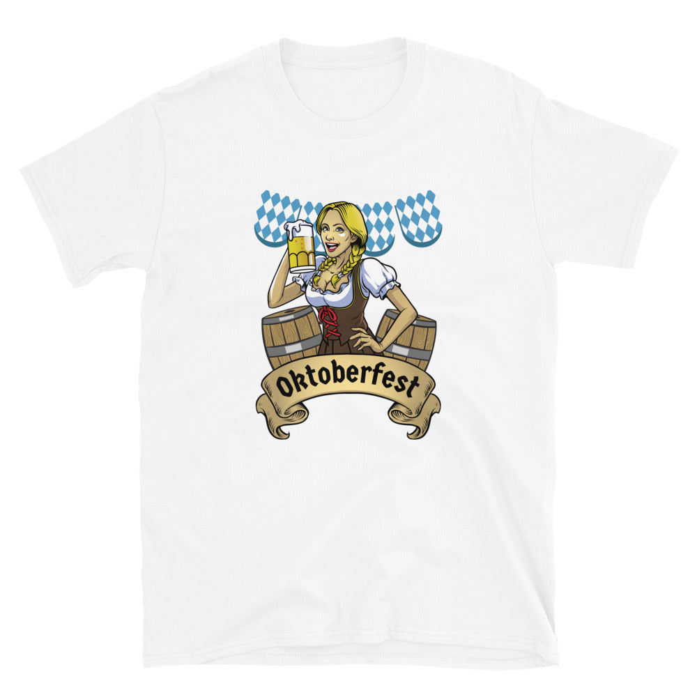 Oktoberfest Bavarian Girl Short-Sleeve Unisex T-Shirt