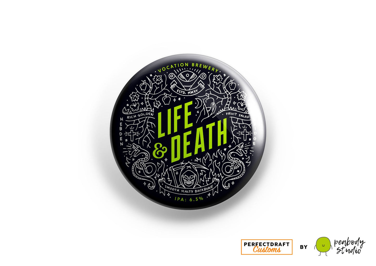 Vocation Life and Death 2 Perfect Draft Medallion Magnet