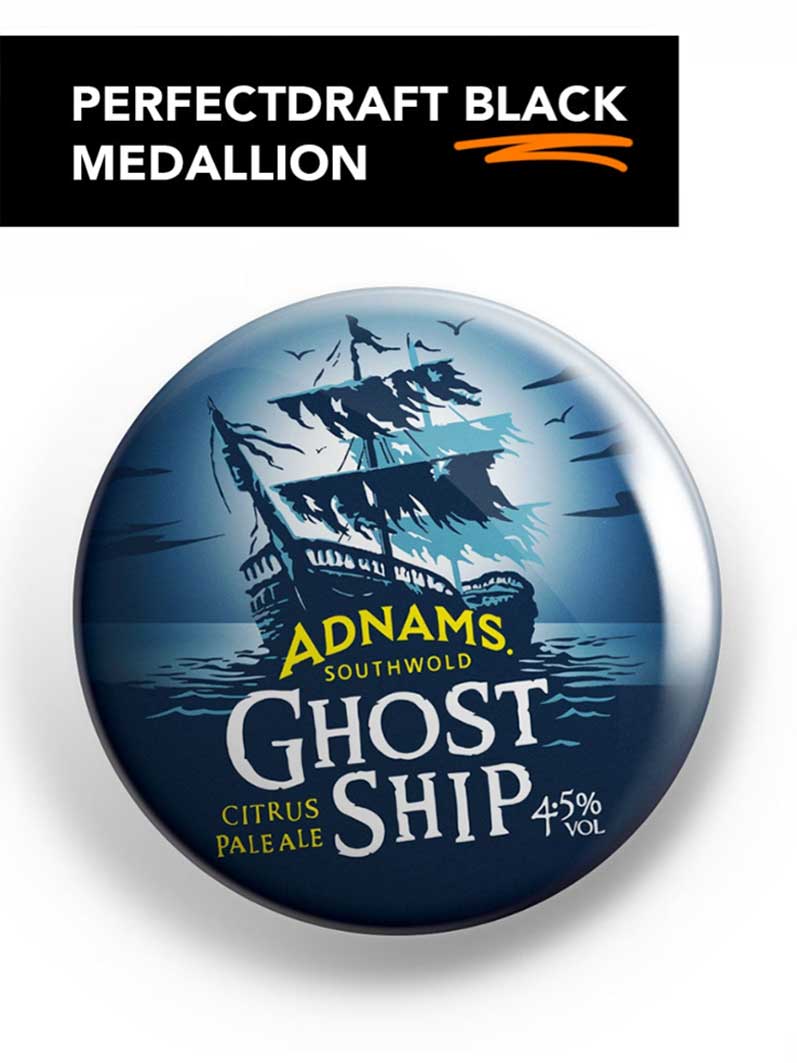 Adnams Ghost Ship PerfectDraft Black Medallion