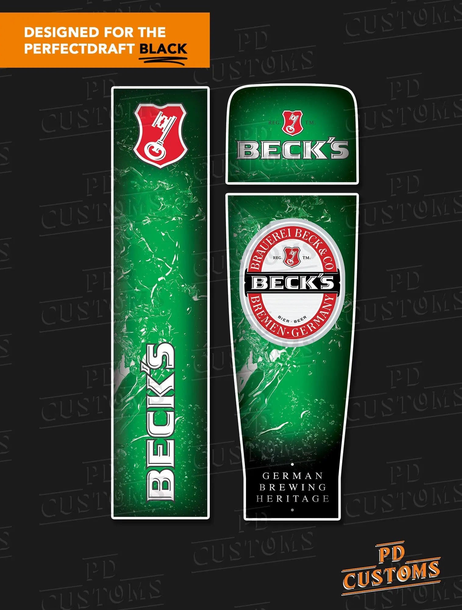 Becks Perfect Draft Black Skin | PD Customs