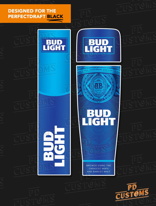 Bud Light Perfect Draft Black Skin | PD Customs