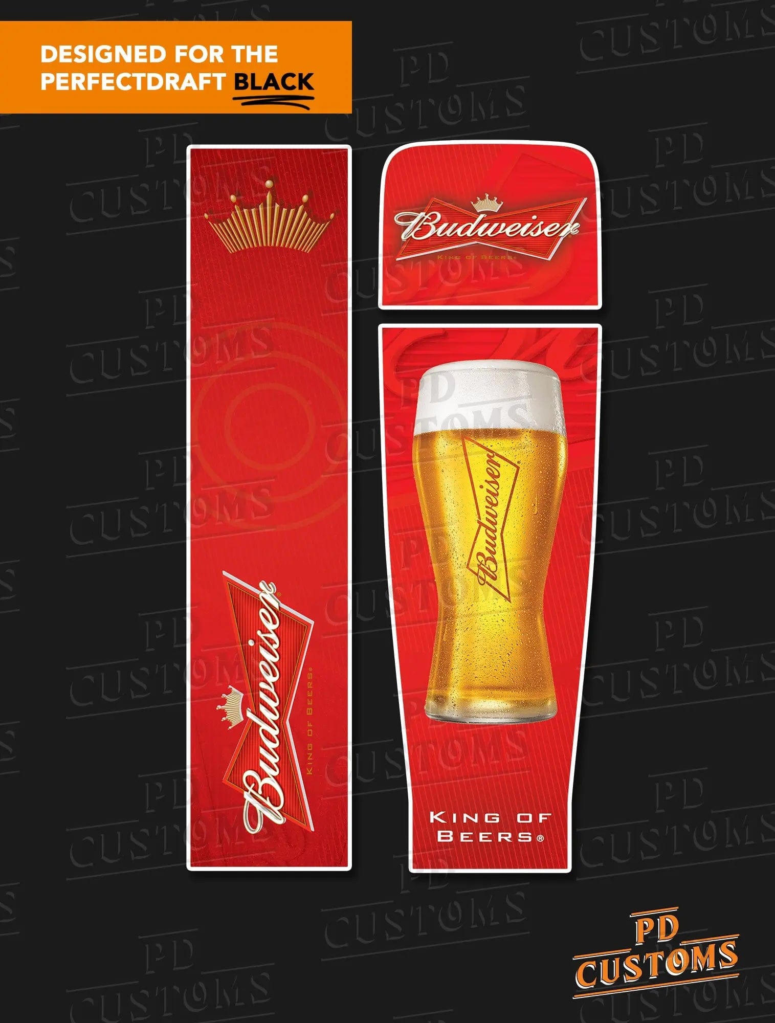 Budweiser Perfect Draft Black Skin | PD Customs