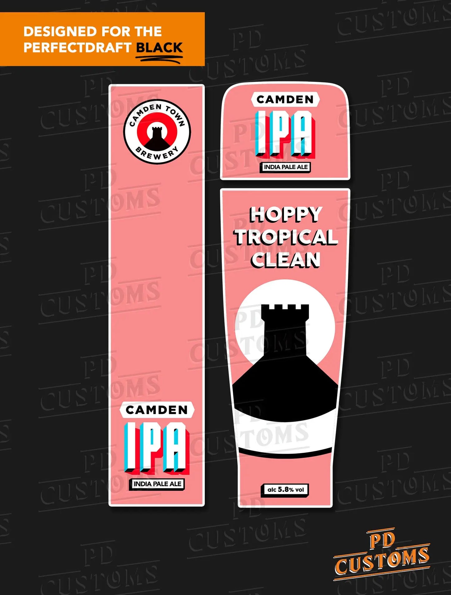 Camden IPA Perfect Draft Black Skin | PD Customs
