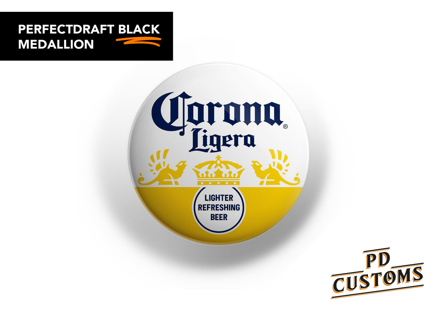 Corona Ligera Perfect Draft Black Medallion