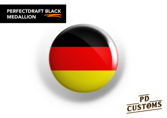 German Flag Perfect Draft Black Medallion