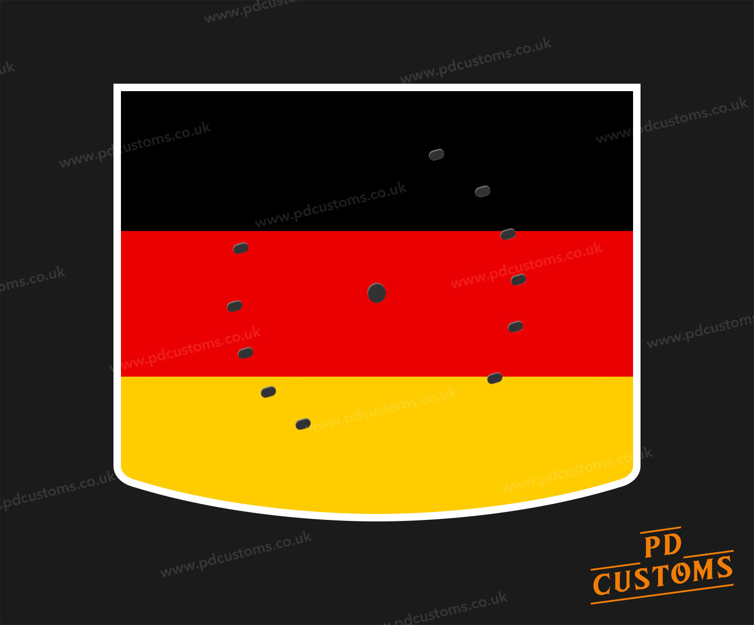 German Flag Deutsche Flagge Perfect Draft Pro Drip Tray