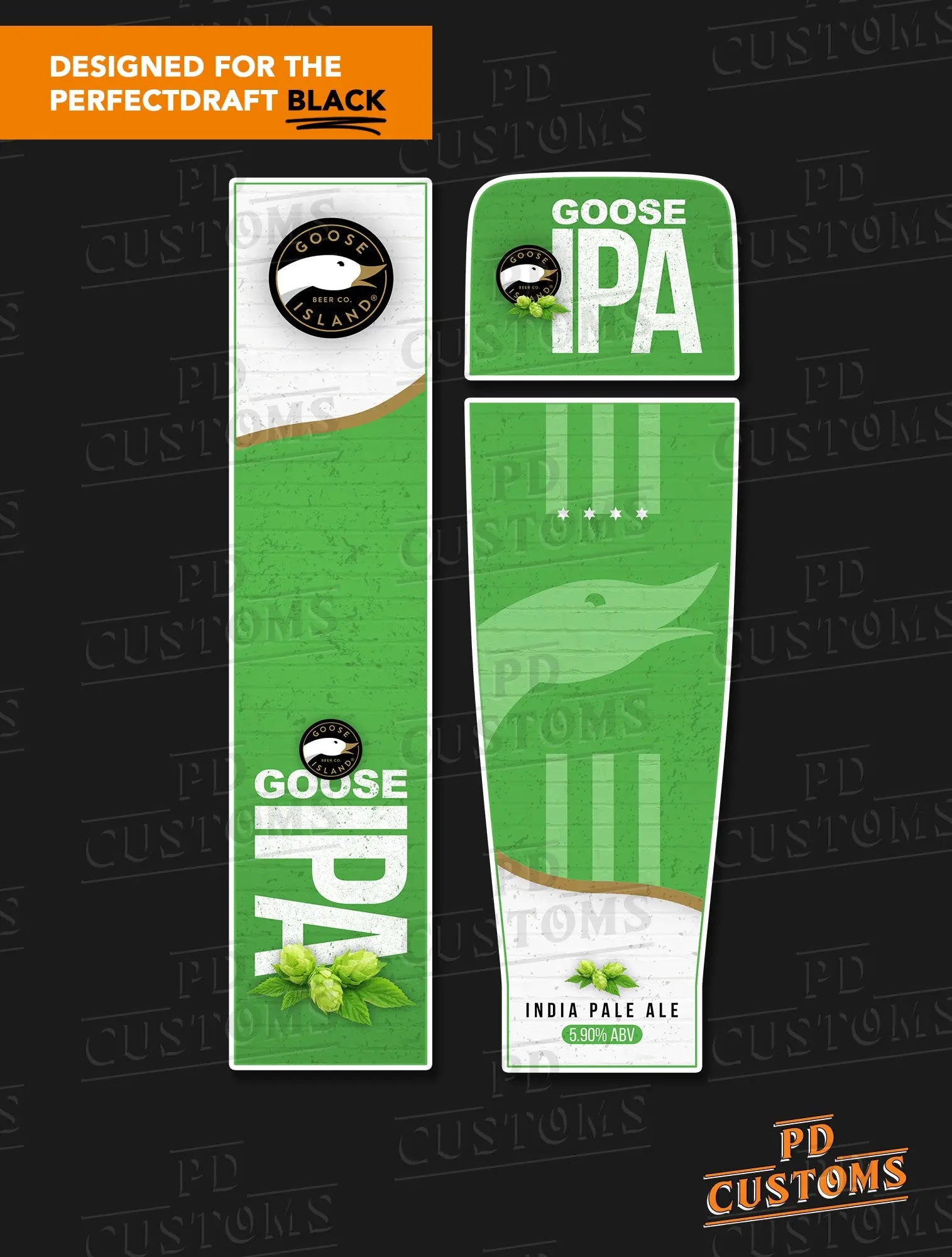 Goose IPA Perfect Draft Black Skin | PD Customs