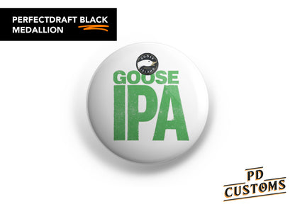 Goose IPA Perfect Draft Black Medallion (White)