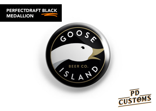 Goose Island Logo Perfect Draft Black Medallion