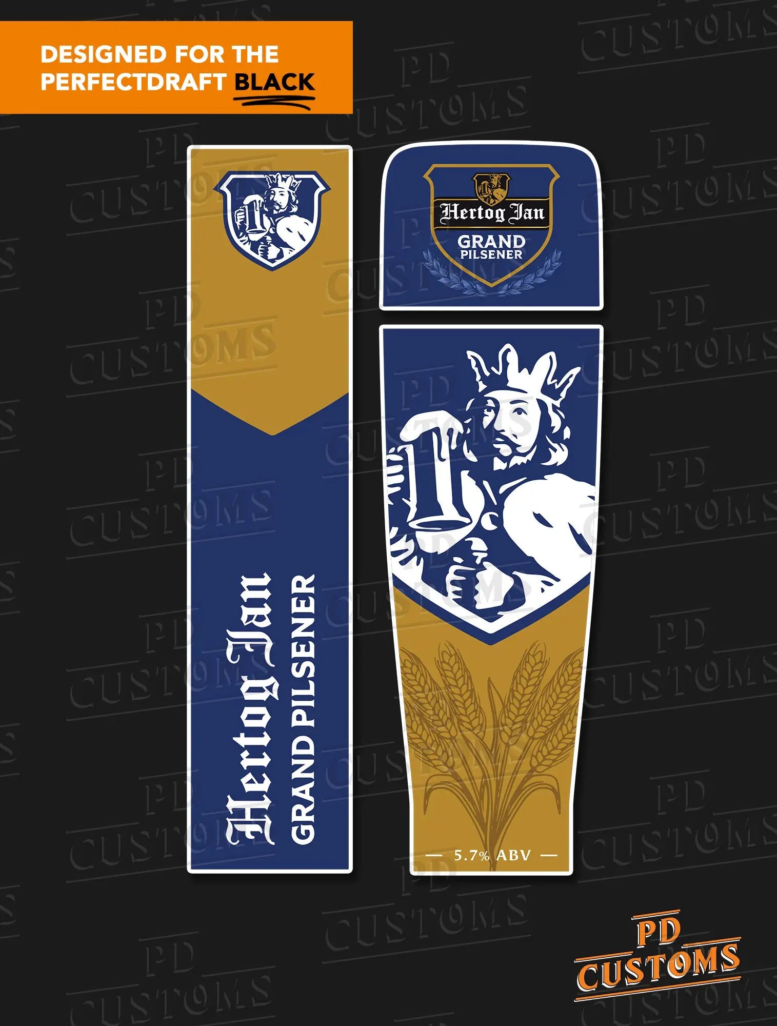 Hertog Jan Pilsner Perfect Draft Black Skin | PD Customs