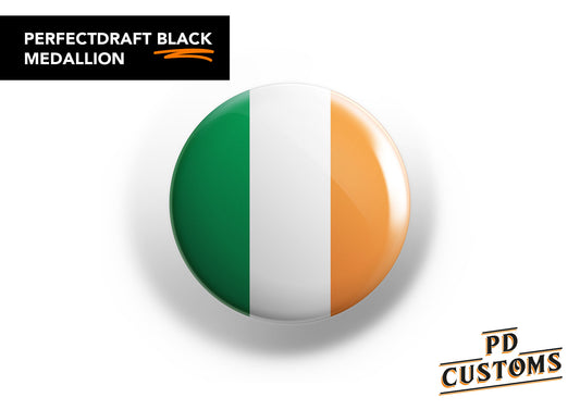 Ireland Flag Perfect Draft Black Medallion