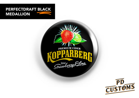 Kopparberg Strawberry and Lime Perfect Draft Black Medallion