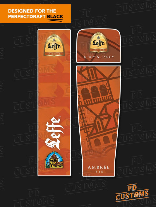 Leffe Amber Perfect Draft Black Skin | PD Customs