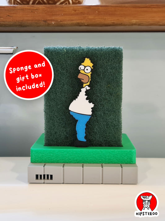 Homer Simpson Sponge Holder - The Simpsons Bush Meme Gift (SEE DESCIPTION)