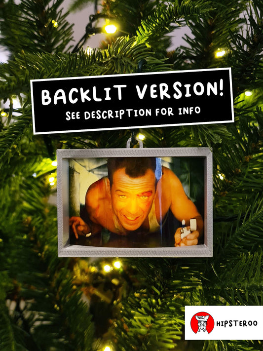 Die Hard Christmas Tree Decoration (Backlit Version) - Vent Scene Bauble