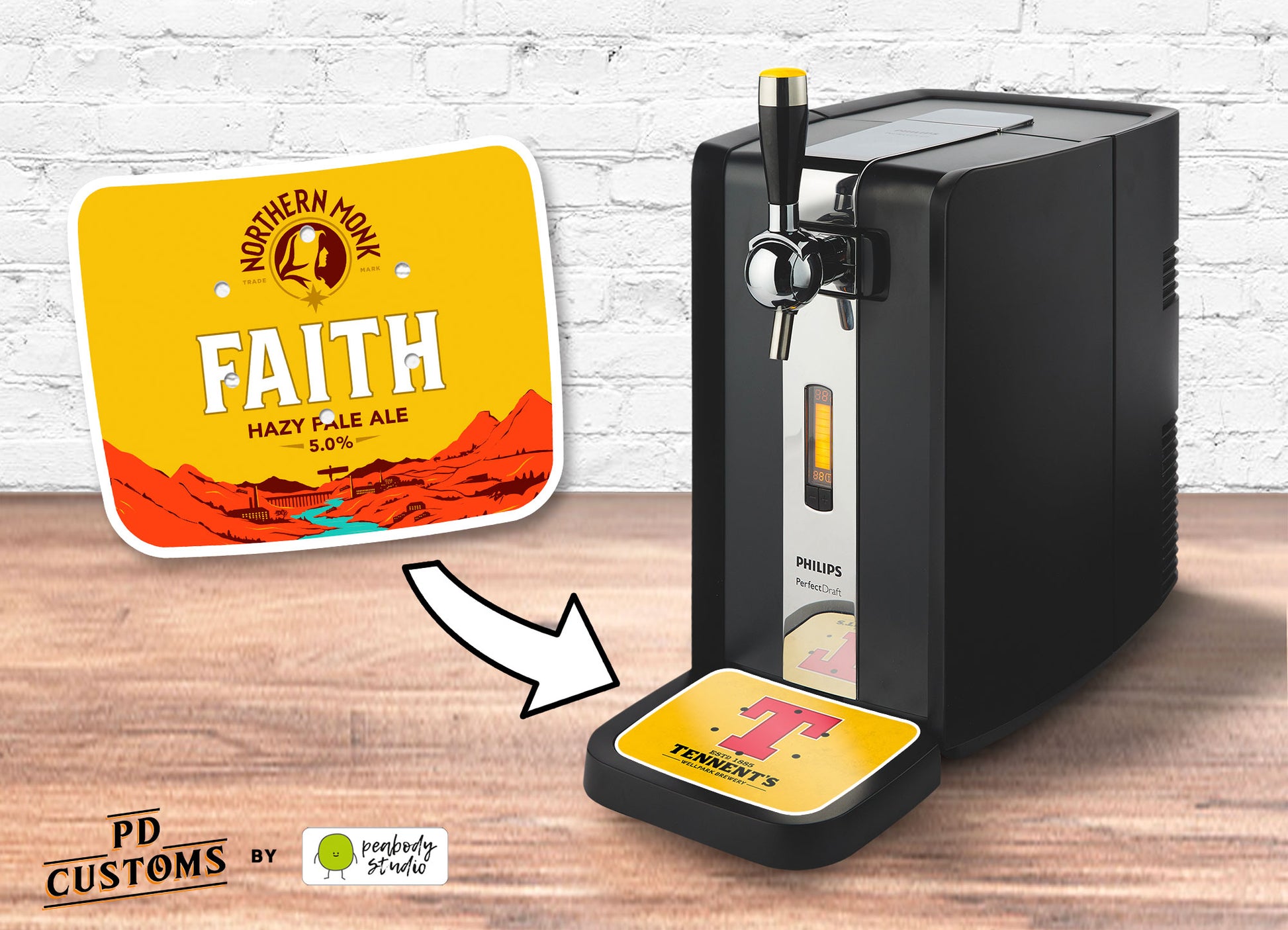 Northern Monk Faith Drip Tray on PerfectDraft Machine