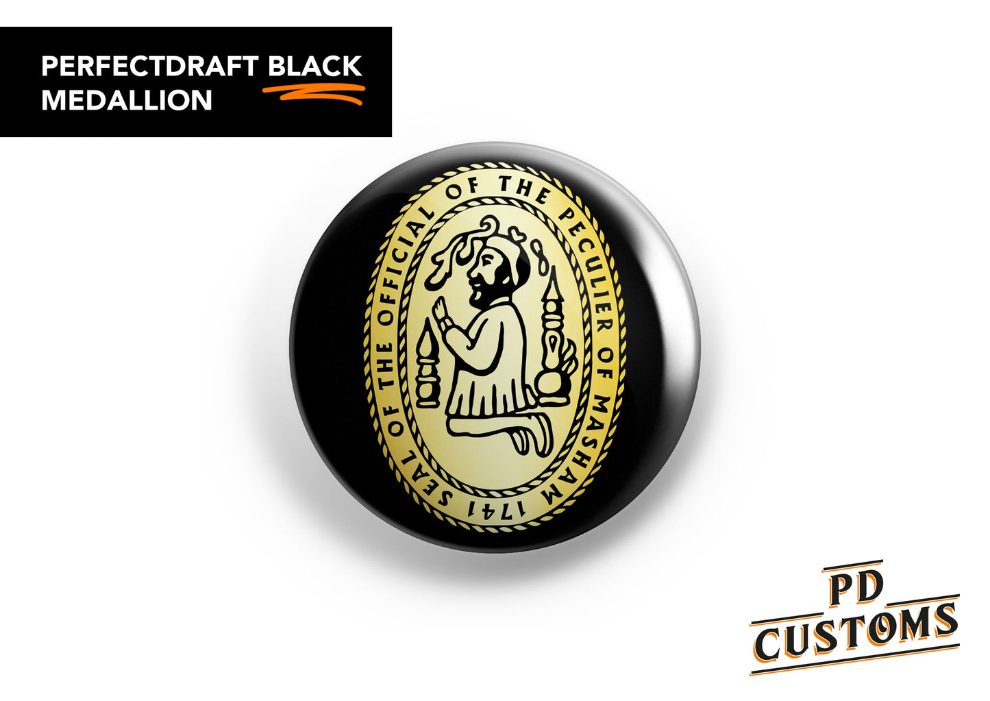 Old Peculier Logo Perfect Draft Black Medallion