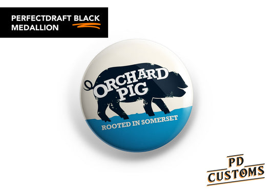 Orchard Pig Logo Perfect Draft Black Medallion