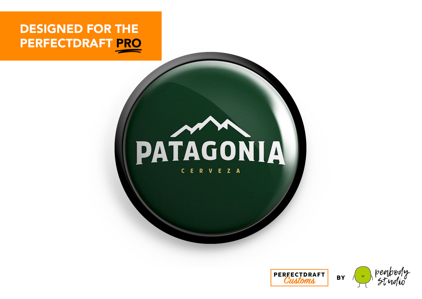 Patagonia Cerveza Logo (Green) Perfect Draft Pro Medallion