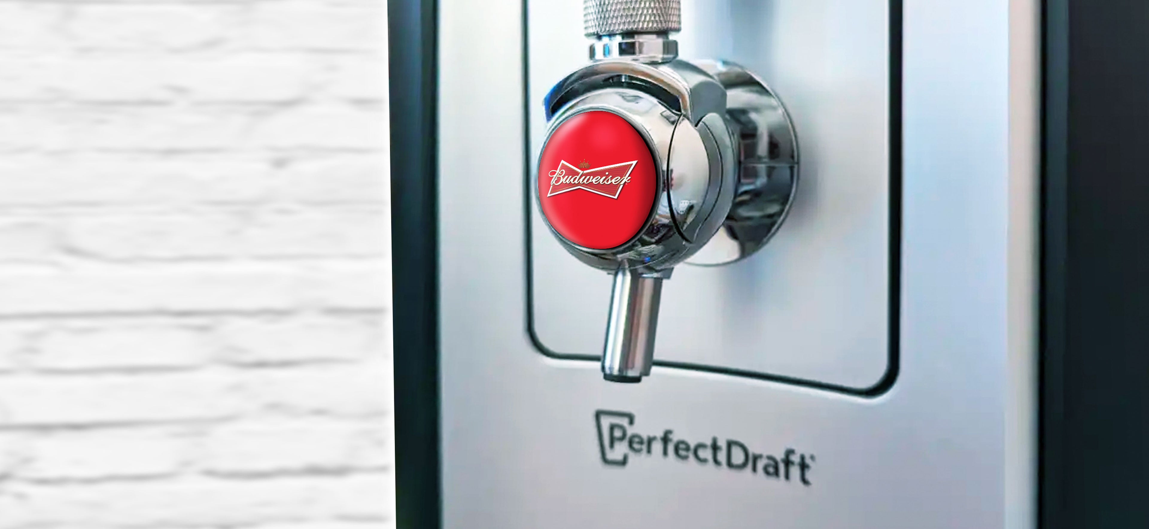 Budweiser Perfect Draft Pro Medallion on Perfect Draft Machine