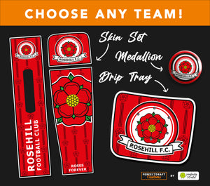 Custom Football Team Perfect Draft Skin, Drip Tray and Medallion Set