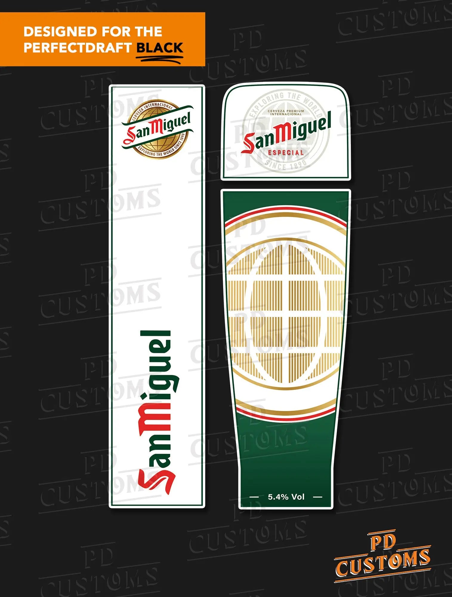San Miguel Perfect Draft Black Skin | PD Customs