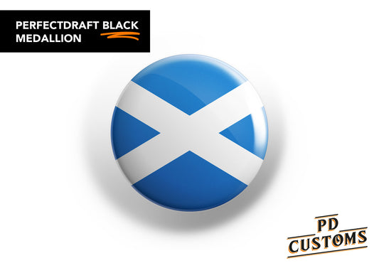 Scotland Flag Perfect Draft Black Medallion