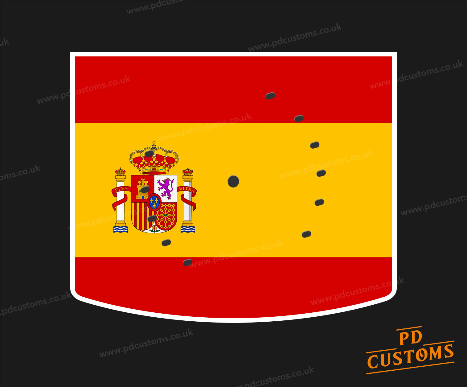 Spanish Flag Bandera de Espana Perfect Draft Pro Drip Tray