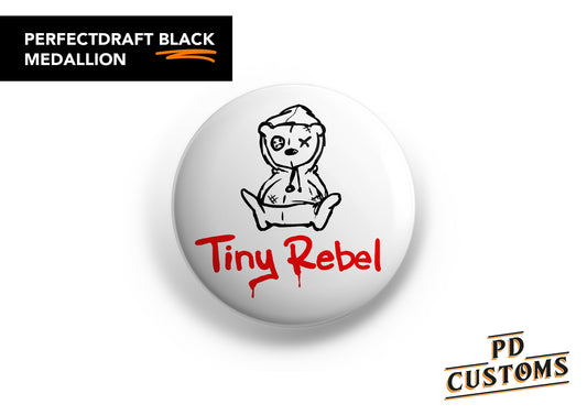 Tiny Rebel Logo Perfect Draft Black Medallion