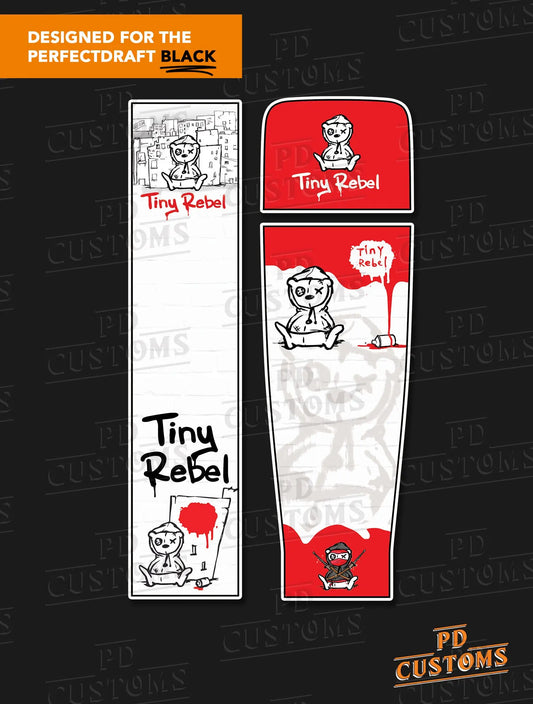Tiny Rebel Brewery Logo Perfect Draft Black Skin | PD Customs