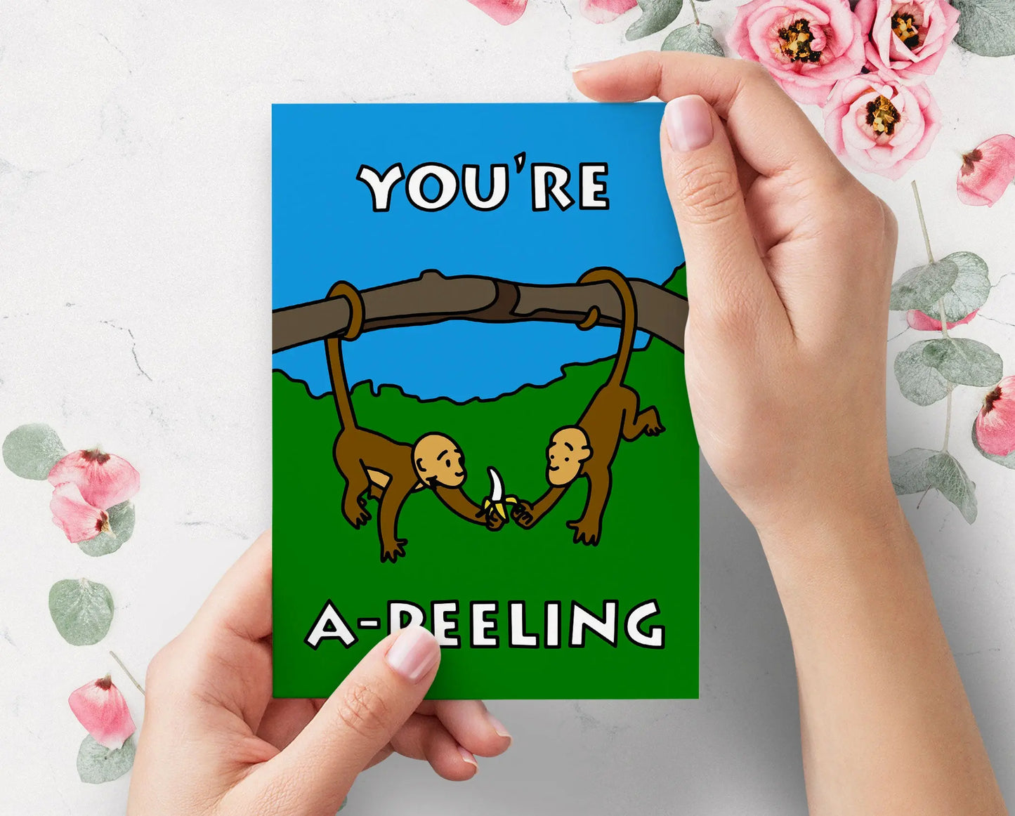 You're A Peeling Funny Simpsons Valentines Day Card For Him For Her | Cute Anniversary Card | P D Customs
